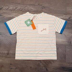 8-9Y The Sunday Collective Stripe Tee NWT